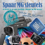 Doe mee met onze nieuwe spaaractie! Spaar MG Sleutels en wissel ze in voor prachtge cadeau's bij MG Service