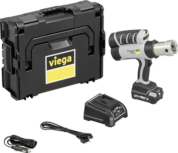 Viega Pressgun 6 Plus, persmachine voor het razendsnel persen van diameters tot wel 108mm!