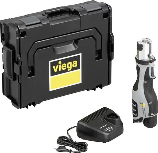 Viega Pressgun Picco 6 Plus, persmachine voor het razendsnel persen van diameters tot 35mm!